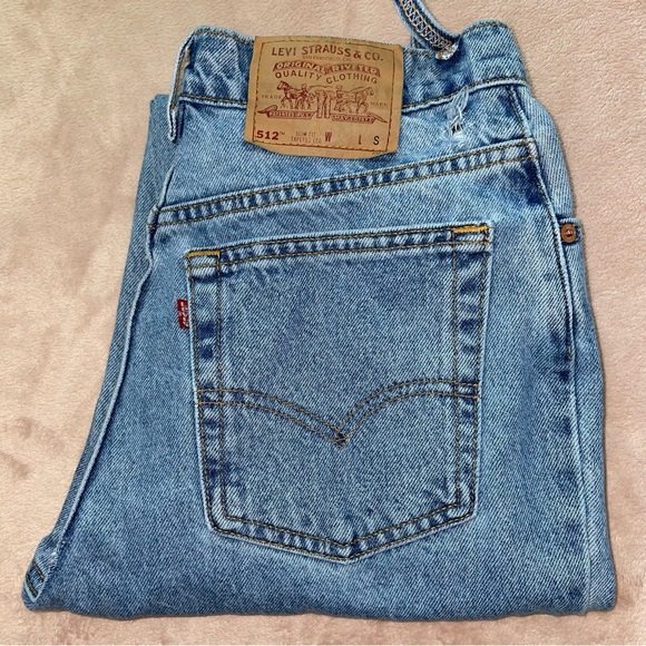 Y2k Vintage Levi’s 512 slim fit tapered leg jean size 11 /L28 1/2 - Picture 1 of 16